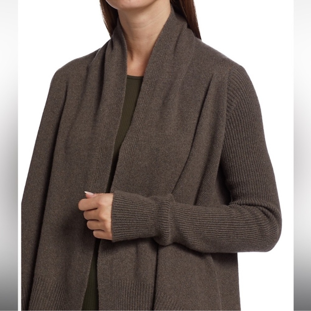 Rick Owens Cashmere Medium Wrap Dust Sweater Cardigan